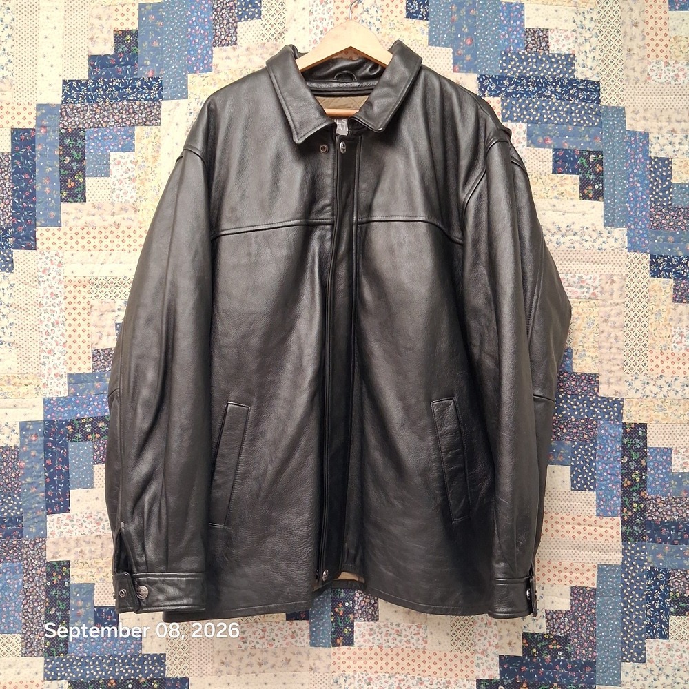 Wilsons Leather Mens XXL Black Jacket Removable Thinsulate Ultra Liner
